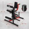 Yes4All Leg Extension and Curl Machine, Adjustable Leg Machine with Plate Loaded, Leg Extension and Curl Bench for Home Gym