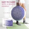 Yes4All Meditation Cushion, Floor Pillow Foam Zafu Buckwheat, Mandala Pattern Yoga Meditation Bolster Pillows, Floor Cushions(Violet – Upgraded)