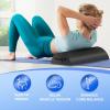 Yes4All Medium Firm PE Half Foam Rollers for Post-Workout Relaxation, 12/18/24/36 inch Foam Roll for Back Massage & Yoga Exercise – Black 24in