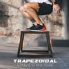 Yes4All Metal Plyometric Box with 550lbs Capacity, Pre-Assembled, Plyo Jump Platform, Step Up Box for Workout Home Gym(12 inches)