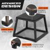 Yes4All Metal Plyometric Box with 550lbs Capacity, Pre-Assembled, Plyo Jump Platform, Step Up Box for Workout Home Gym(12 inches)