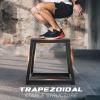 Yes4All Metal Plyometric Box with 550lbs Capacity, Pre-Assembled, Plyo Jump Platform, Step Up Box for Workout Home Gym(18 inches)