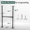 Yes4All Metal Table Legs, 28 inch Height with Adjustable Protector Levelers, Zig Zag Heavy Duty, Black, Bear Up to 800lb, Set of 2(H-shape)