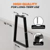 Yes4All Metal Table Legs, 28 inch Height with Adjustable Protector Levelers, Zig Zag Heavy Duty, Black, Bear Up to 800lb, Set of 2(Trapezoid Metal Leg)