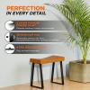 Yes4All Metal Table Legs, 28 inch Height with Adjustable Protector Levelers, Zig Zag Heavy Duty, Black, Bear Up to 800lb, Set of 2(Trapezoid Metal Leg)