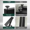 Yes4All Metal Table Legs, 28 inch Height with Adjustable Protector Levelers, Zig Zag Heavy Duty, Black, Bear Up to 800lb, Set of 2(Zig Zag)