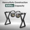 Yes4All Metal Table Legs, 28 inch Height with Adjustable Protector Levelers, Zig Zag Heavy Duty, Black, Bear Up to 800lb, Set of 2(Zig Zag)