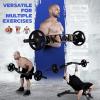 Yes4All Multi Grip Barbell & Cable Attachment – Swiss Bar, American Bar for Greater Range of Motion, with 2 Collars, Fits Olympic Weight Plates – Home Gym & Support Pressing, Lifting & Curls(B. Multigrip Barbell & Cable Attachment 600lbs)