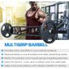 Yes4All Multi Grip Barbell & Cable Attachment – Swiss Bar, American Bar for Greater Range of Motion, with 2 Collars, Fits Olympic Weight Plates – Home Gym & Support Pressing, Lifting & Curls(A. Multigrip Barbell 400lbs)
