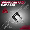 Yes4All Multi Grip Barbell & Cable Attachment – Swiss Bar, American Bar for Greater Range of Motion, with 2 Collars, Fits Olympic Weight Plates – Home Gym & Support Pressing, Lifting & Curls(C. Squat Bar)
