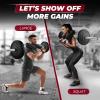 Yes4All Multi Grip Barbell & Cable Attachment – Swiss Bar, American Bar for Greater Range of Motion, with 2 Collars, Fits Olympic Weight Plates – Home Gym & Support Pressing, Lifting & Curls(C. Squat Bar)