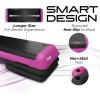 Yes4All Multi-Functional Aerobic Step Platform Adapter/Versatile Stepper Platform With Pilate Bar And Resistance Band(Pink Black)