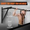 Yes4All Multi-Grip Wall Mount Pull-Up Bar, 16 Inches & 24 Inches Reversible Stud and Wall Compatibility Mounted Pull Up Bar Design, Solid Construction Strength Training(A. Heavy Duty)