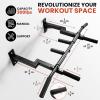 Yes4All Multi-Grip Wall Mount Pull-Up Bar, 16 Inches & 24 Inches Reversible Stud and Wall Compatibility Mounted Pull Up Bar Design, Solid Construction Strength Training(A. Wall and 16″ or 24″ Stud Mounted Chin Up Bar)