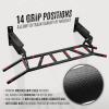 Yes4All Multi-Grip Wall Mount Pull-Up Bar, 16 Inches & 24 Inches Reversible Stud and Wall Compatibility Mounted Pull Up Bar Design, Solid Construction Strength Training(B. Ceiling Mount & Wall Mount)