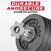 Yes4All Old School Adjustable Dumbbell Set with Weight Plates, Star Lock Collars/Connector, 40lbs to 200lbs Adjustable Weight Plates Set(B. 50LB Pair – Black)