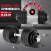 Yes4All Old School Adjustable Dumbbell Set with Weight Plates, Star Lock Collars/Connector, 40lbs to 200lbs Adjustable Weight Plates Set(I1. 105LB or 52.5LBS Dumbbell Pair – Black)