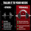 Yes4All Old School Adjustable Dumbbell Set with Weight Plates, Star Lock Collars/Connector, 40lbs to 200lbs Adjustable Weight Plates Set(M. 200LB or 100LB Dumbbell Pair – Black)