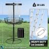Yes4All PRO Disc Golf Basket, Heavy-Duty 24 Chain Portable Frisbee Golf Baskets Target Set for Professional Disc Golfer