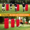 Yes4All Pop Up Defender, 3-Pack Basketball Youth Training Equipment, Portable Football Soccer Basketball Drill Defender(A. Red)