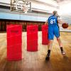 Yes4All Pop Up Defender, 3-Pack Basketball Youth Training Equipment, Portable Football Soccer Basketball Drill Defender(A. Red)