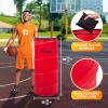 Yes4All Pop Up Defender, 3-Pack Basketball Youth Training Equipment, Portable Football Soccer Basketball Drill Defender(A. Red)