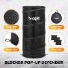 Yes4All Pop Up Defender, 3-Pack Basketball Youth Training Equipment, Portable Football Soccer Basketball Drill Defender(B. Black)