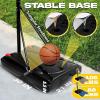 Yes4All Portable Basketball Hoop, 5.8-7ft Adjustable Height Portable Basketball Goal for Indoor, Outdoor, Pool with PC Backboard and Stable Base