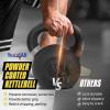 Yes4All Powder Coated Cast Iron Kettlebell Strength Training Kettlebells Weight Set for Full Body Workout, Home Gym(D – 44LB + 53LB + 71LB)