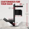 Yes4All Power Rack J-Hooks & Attachments – Heavy Duty Barbell Holders Compatible with 2×2 & 3×3 Power Racks for Home Gym(E. J-Hook 2”x2” with hole 1/2”)