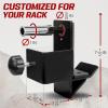 Yes4All Power Rack J-Hooks & Attachments – Heavy Duty Barbell Holders Compatible with 2×2 & 3×3 Power Racks for Home Gym(E. J-Hook for 3″x3″ Rack with 1″ or 5/8″ Hole)