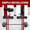 Yes4All Power Rack J-Hooks & Attachments – Heavy Duty Barbell Holders Compatible with 2×2 & 3×3 Power Racks for Home Gym(E. J-Hook for 3″x3″ Rack with 1″ or 5/8″ Hole)