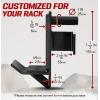 Yes4All Power Rack J-Hooks & Attachments – Heavy Duty Barbell Holders Compatible with 2×2 & 3×3 Power Racks for Home Gym(J-hook Barbell 2×2)