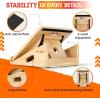 Yes4All Professional Incline Board, Slant Board Calf Stretching, Squat Wedge and Anti-Slip Surface, Portable Side Handle(A. Yellow)