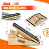 Yes4All Professional Incline Board, Slant Board Calf Stretching, Squat Wedge and Anti-Slip Surface, Portable Side Handle(A. Yellow)