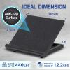 Yes4All Professional Incline Board, Slant Board Calf Stretching, Squat Wedge and Anti-Slip Surface, Portable Side Handle(D. Slant Board Steel)