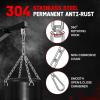 Yes4All Punching Bag Hanger, Heavy Bag Spring 555 LB Capacity, Stainless Steel Hanging Kit with Spring Hook & Carabiner, Indoor & Outdoor Mounting for Boxing Bags & Recreation(Wood Beam Hanger only)