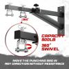 Yes4All Punching Bag Hanger, Stainless Steel Swivel Chain with 4 Snap Hooks for Heavy Bag, Gym Swing, Trapeze, and Hammock(A. Adjustable Wall Mount)