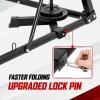 Yes4All Punching Bag Hanger, Stainless Steel Swivel Chain with 4 Snap Hooks for Heavy Bag, Gym Swing, Trapeze, and Hammock(Foldable Punching Bag Stand)