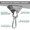 Yes4All Punching Bag Hanger, Stainless Steel Swivel Chain with 4 Snap Hooks for Heavy Bag, Gym Swing, Trapeze, and Hammock(Hangers 180 Degree Rotation)