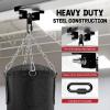Yes4All Punching Bag Hanger, Stainless Steel Swivel Chain with 4 Snap Hooks for Heavy Bag, Gym Swing, Trapeze, and Hammock(I-Beam Hanger with Carabiner)