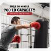 Yes4All Punching Bag Hanger, Stainless Steel Swivel Chain with 4 Snap Hooks for Heavy Bag, Gym Swing, Trapeze, and Hammock(I-Beam Hanger with Carabiner)