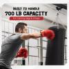 Yes4All Punching Bag Hanger, Stainless Steel Swivel Chain with 4 Snap Hooks for Heavy Bag, Gym Swing, Trapeze, and Hammock(I-Beam Hanger with Swivel Chains & Carabiner)