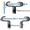 Yes4All Punching Bag Hanger, Stainless Steel Swivel Chain with 4 Snap Hooks for Heavy Bag, Gym Swing, Trapeze, and Hammock(Steel Beam Hanger)