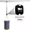 Yes4All Punching Bag Hanger, Stainless Steel Swivel Chain with 4 Snap Hooks for Heavy Bag, Gym Swing, Trapeze, and Hammock(Wood Beam Hanger with chain)