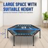 Yes4All Rebounder Trampoline for Adults, 48-Inch, 350 LBS Stable & Silent Exercise Trampoline for Rebounding, Jumping Cardio(A. Black without Handle – 48 inch)