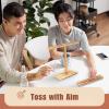 Yes4All Ring Toss Wall Game/Indoor & Outdoor Game for Adults, Camping, Party(D. Brown walnut)