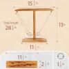 Yes4All Ring Toss Wall Game/Indoor & Outdoor Game for Adults, Camping, Party(D. Brown walnut)