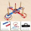 Yes4All Ring Toss Wall Game/Indoor & Outdoor Game for Adults, Camping, Party(F. Natural wood)
