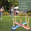 Yes4All Ring Toss Wall Game/Indoor & Outdoor Game for Adults, Camping, Party(F. Natural wood)